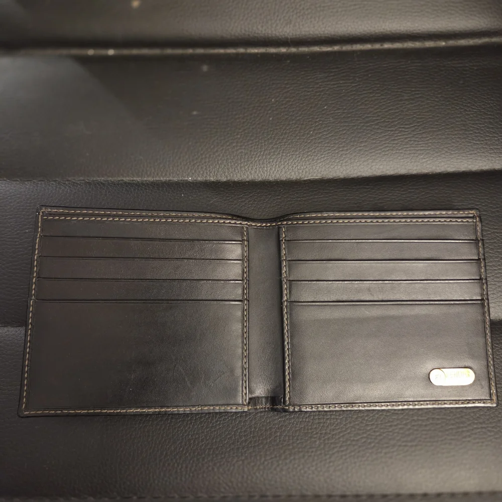Vintage Fendi Pequin Stripe Bifold Wallet.
